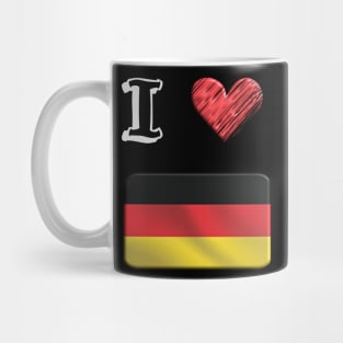 I love Flag from German Mug